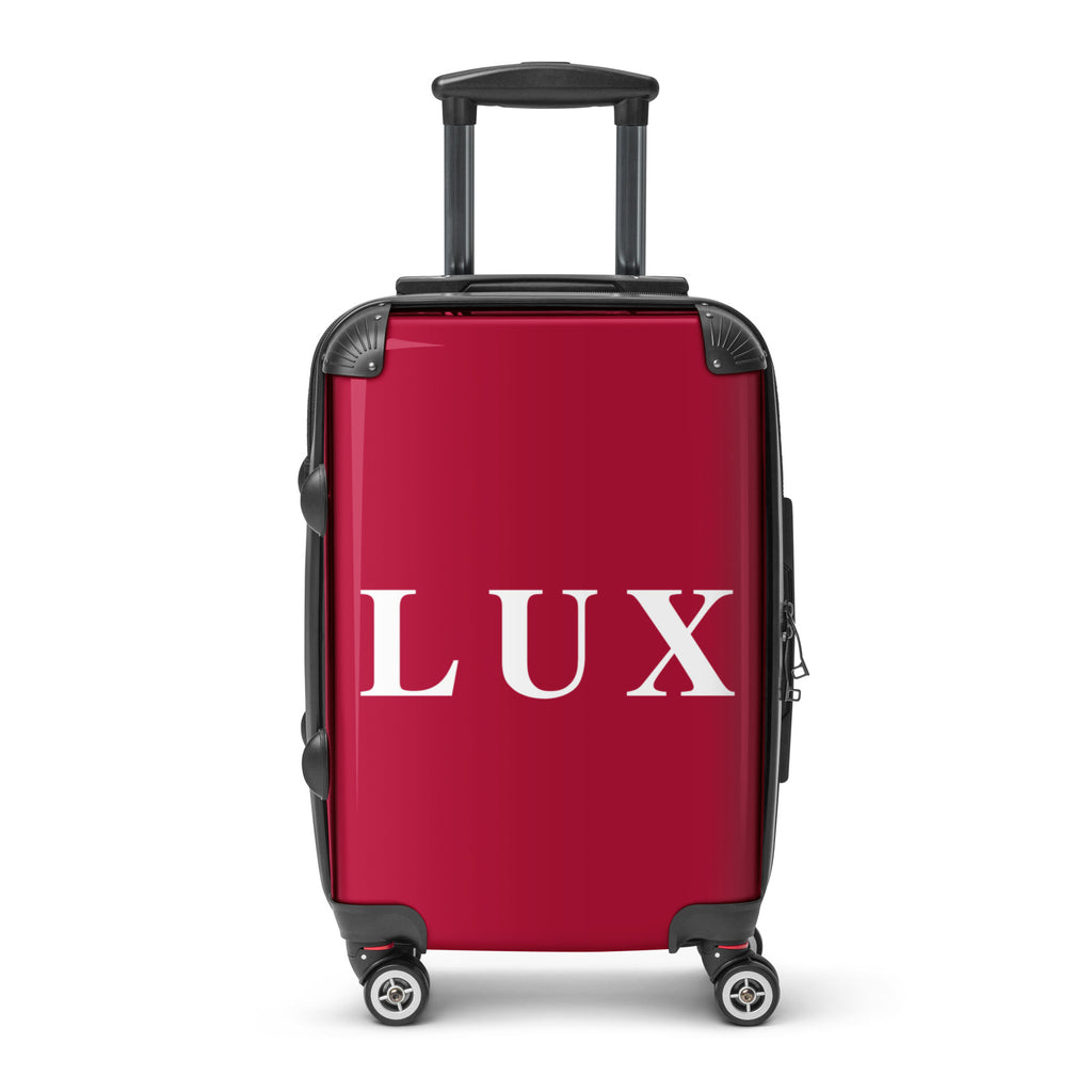Maroon "LUX" Hard-Shell Suitcase