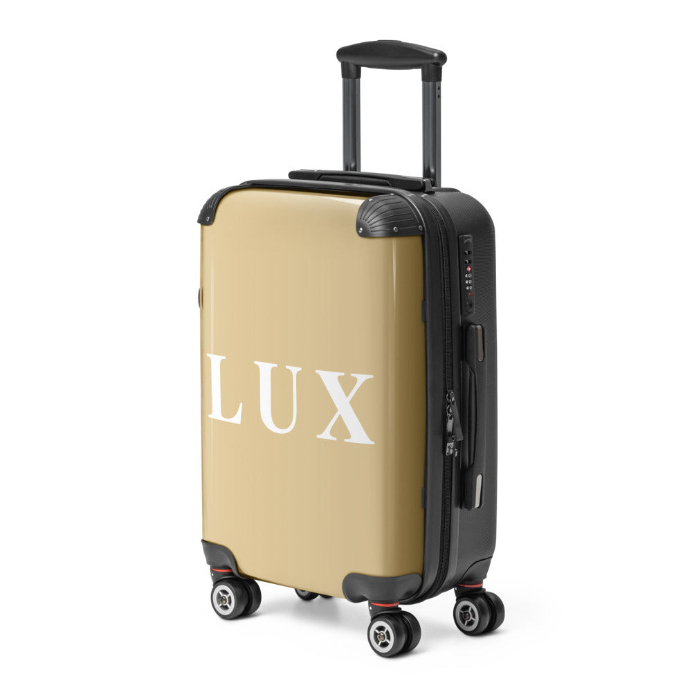 Golden Tan "LUX" Hard-Shell Suitcase