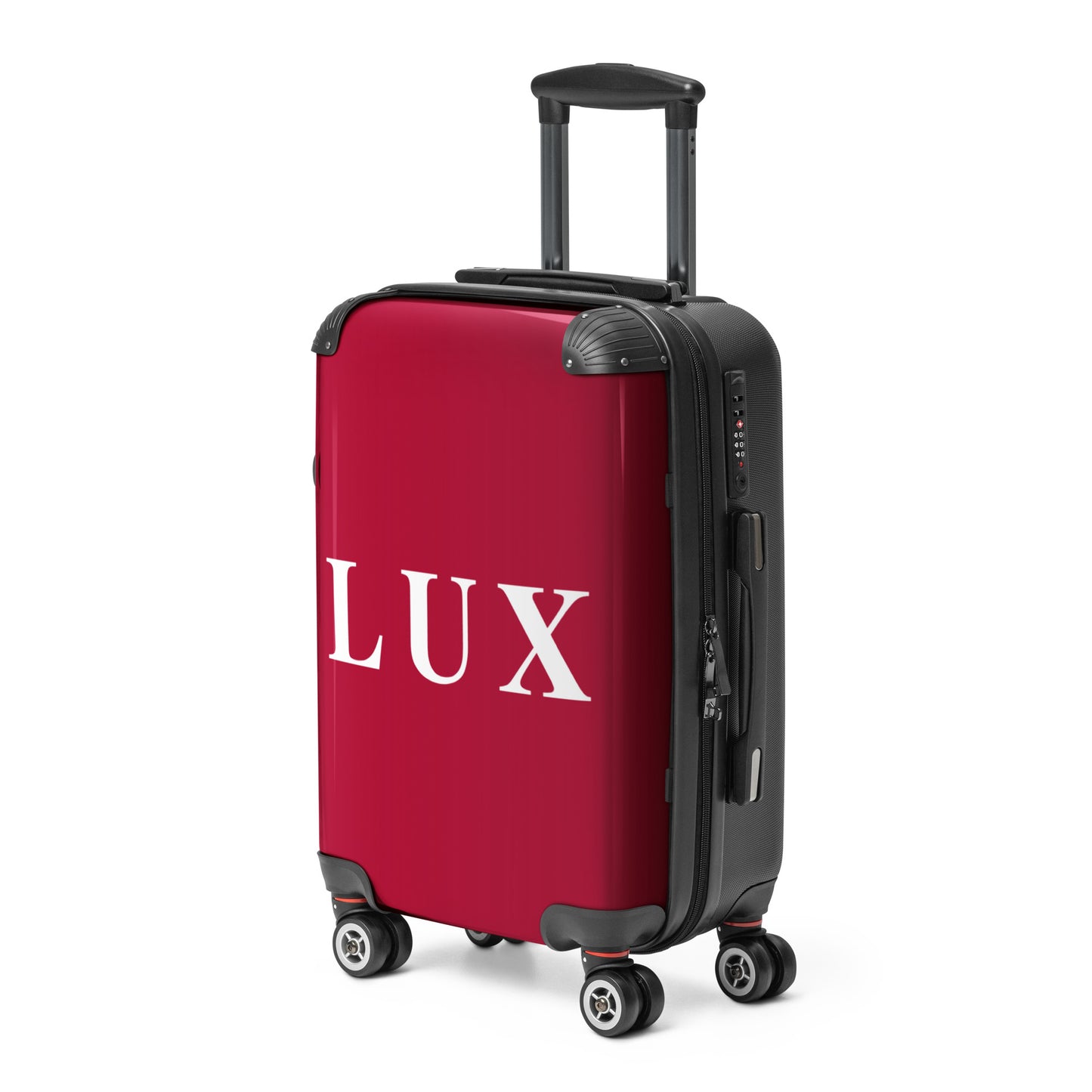 Maroon "LUX" Hard-Shell Suitcase