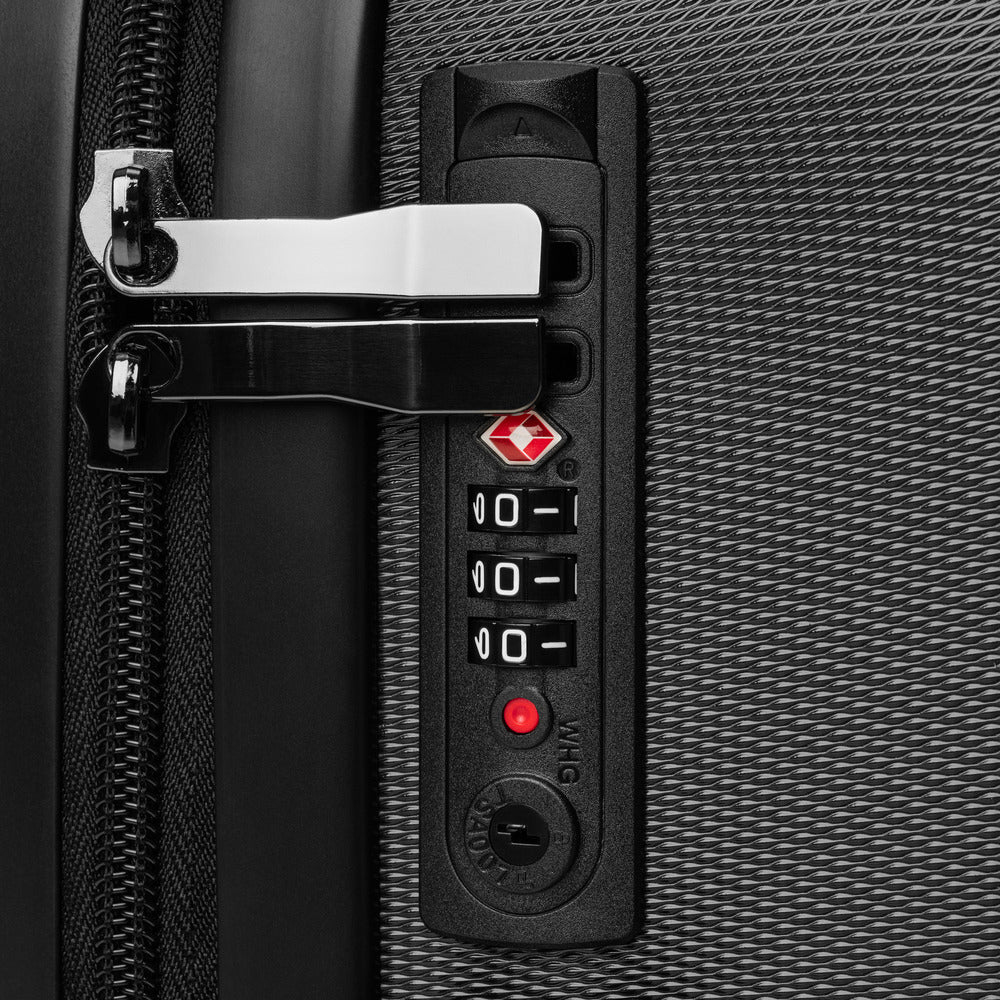 Black "LUX" Hard-Shell Suitcase