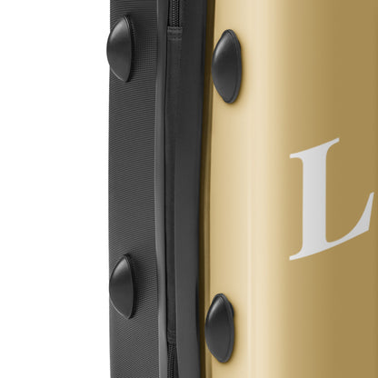 Golden Tan "LUX" Hard-Shell Suitcase