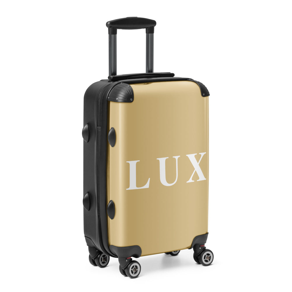 Golden Tan "LUX" Hard-Shell Suitcase