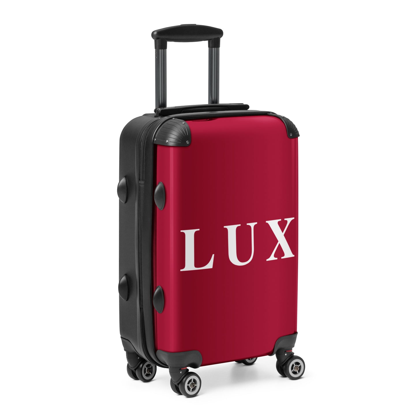 Maroon "LUX" Hard-Shell Suitcase