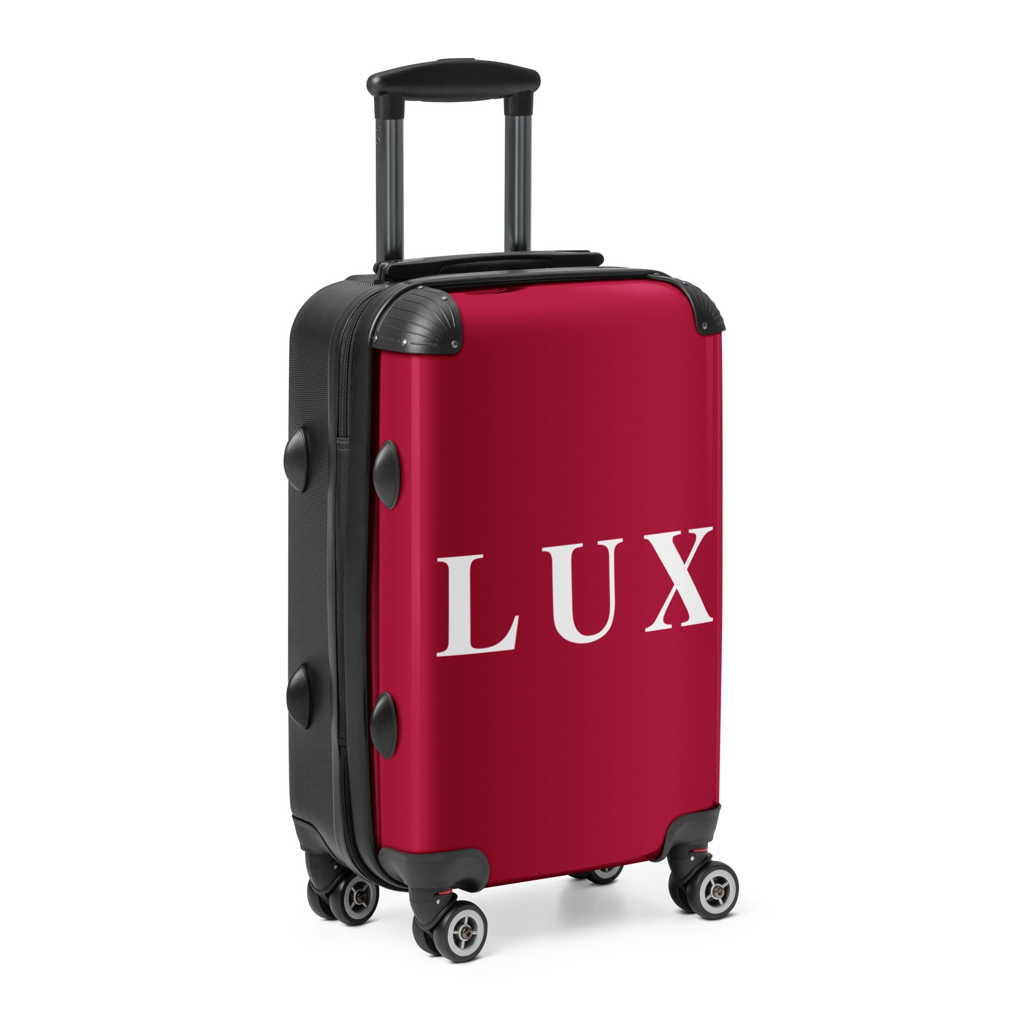 Maroon "LUX" Hard-Shell Suitcase