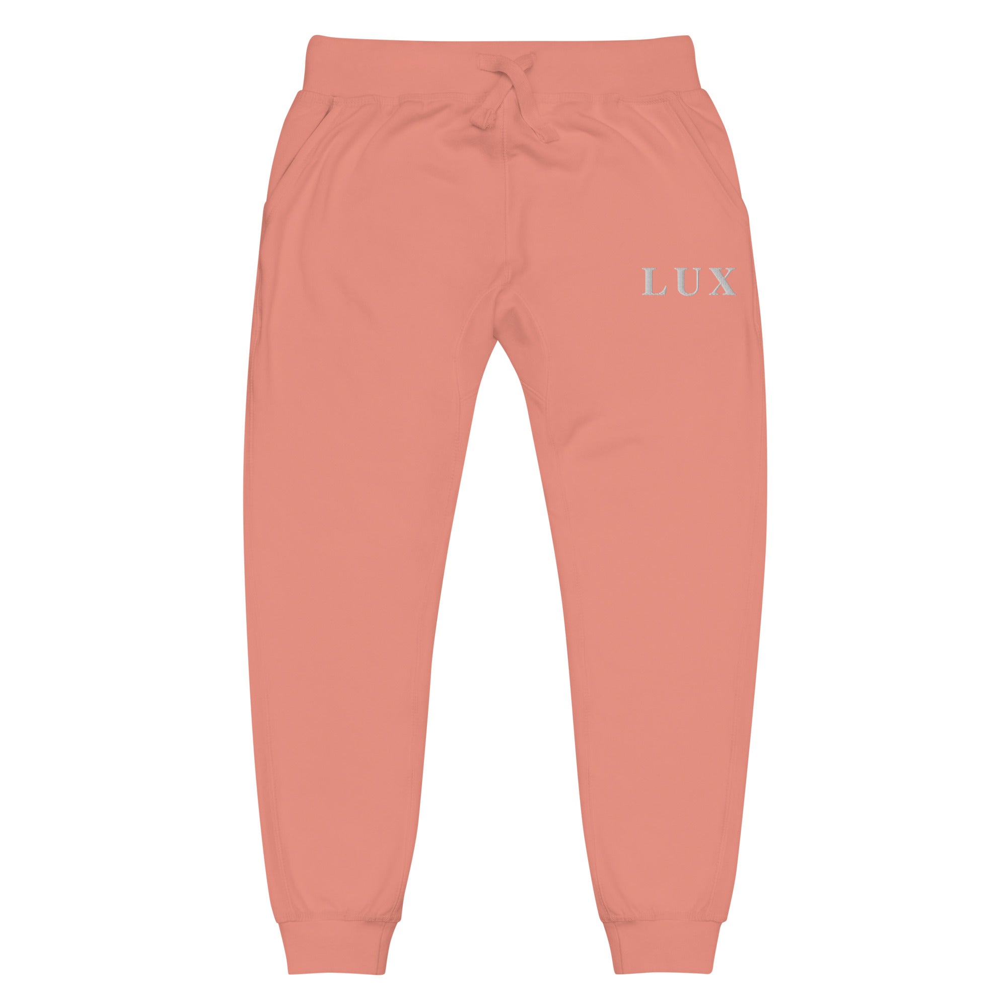 Light Salmon LUX Classic Sweatpants front view