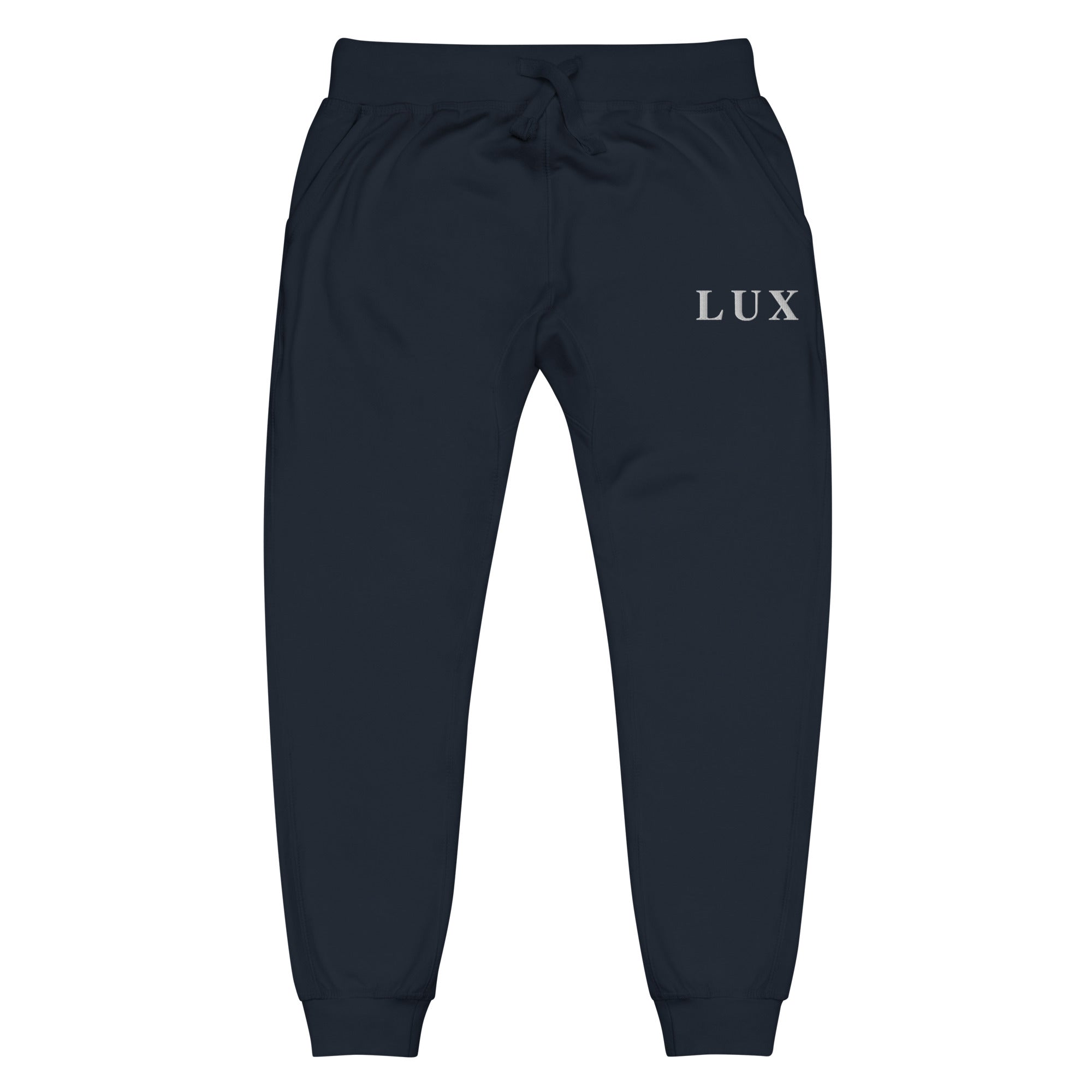 Navy LUX Classic Sweatpants front view