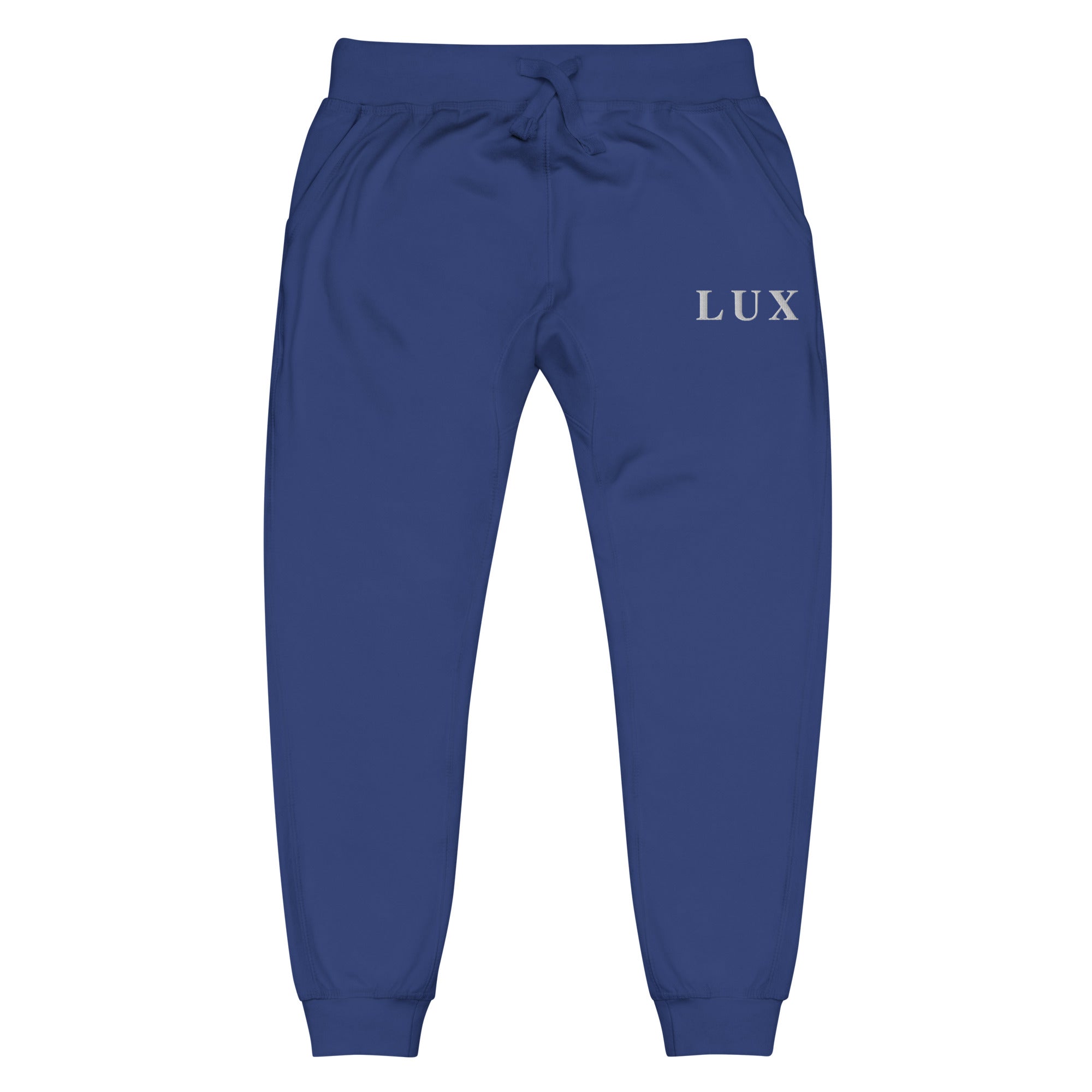 Royal Blue LUX Classic Sweatpants front view