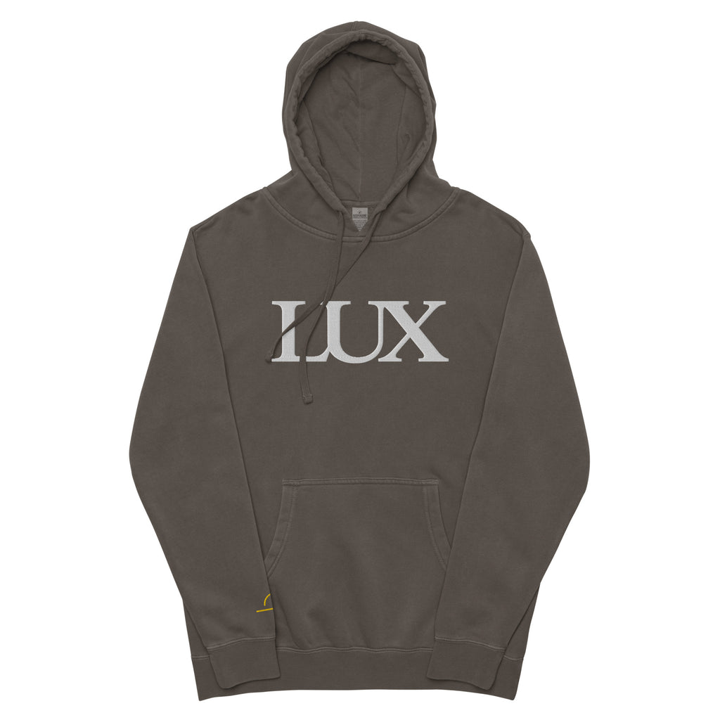 Pigment Black LUX Hoodie front view