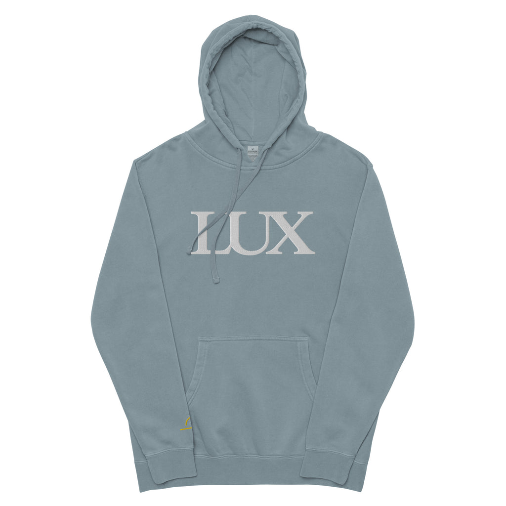 Pigment Blue LUX Hoodie front view