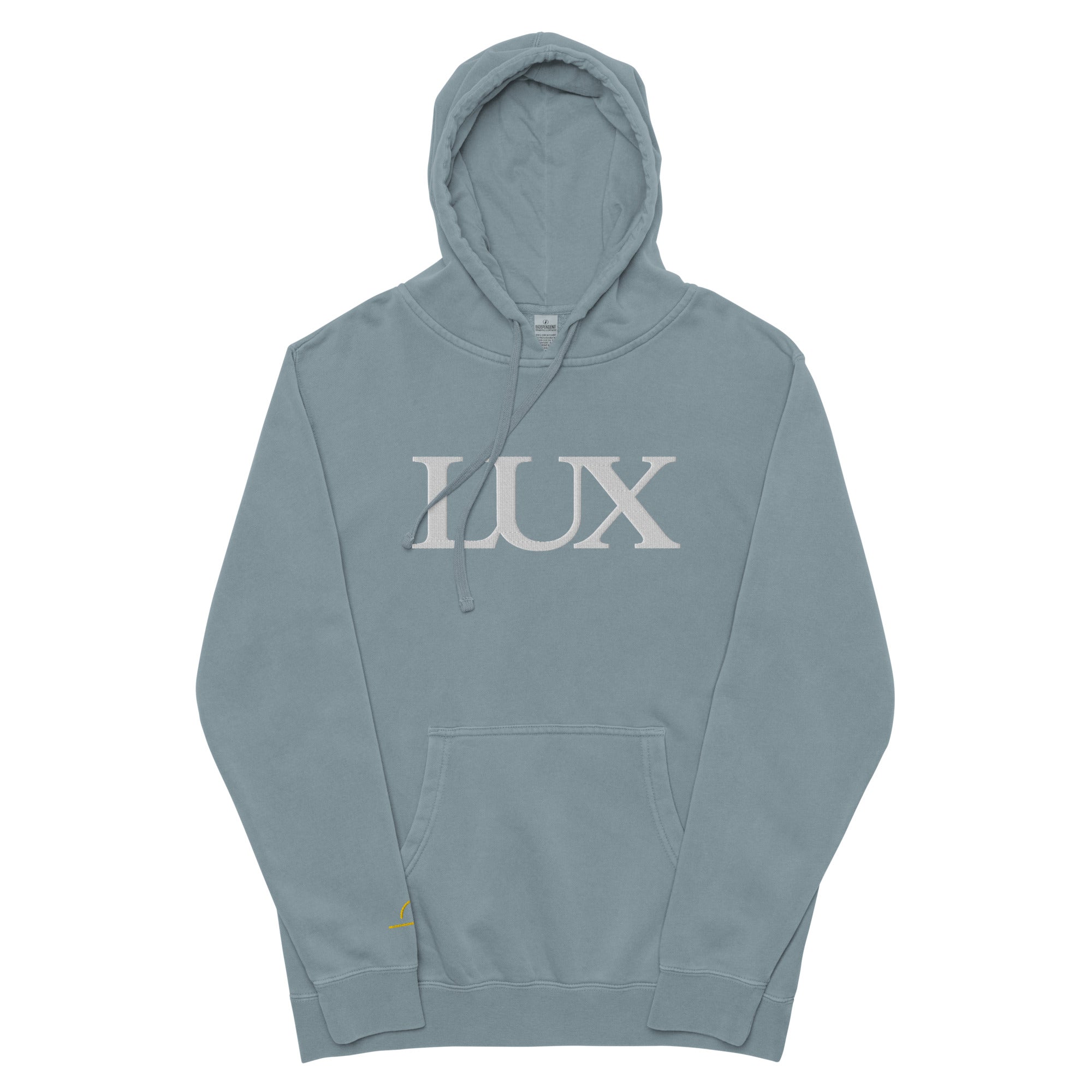 Pigment Blue LUX Hoodie front view