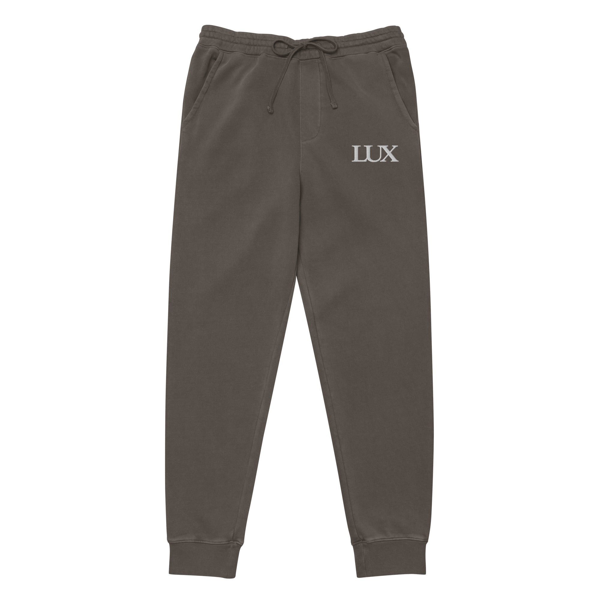 Pigment Black LUX Sweatpants front view