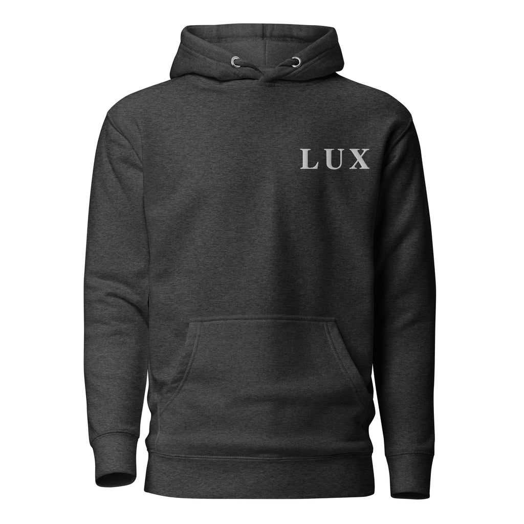 DimGray LUX Classic Hoodie front view