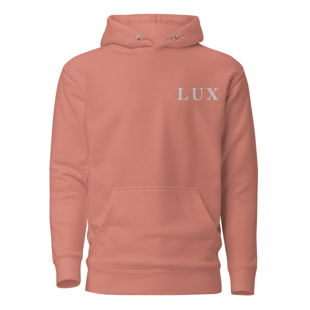 Light Salmon LUX Classic Hoodie front view